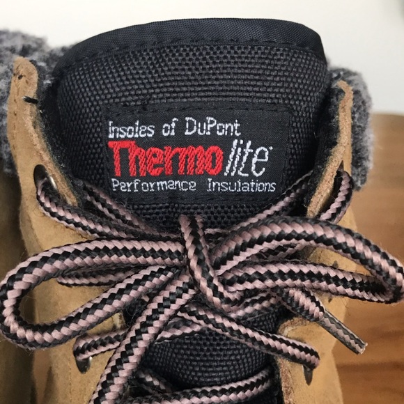Insoles of Dupont Thermolite performance insulation duck boots - Tan Brown W8 - Picture 7 of 9